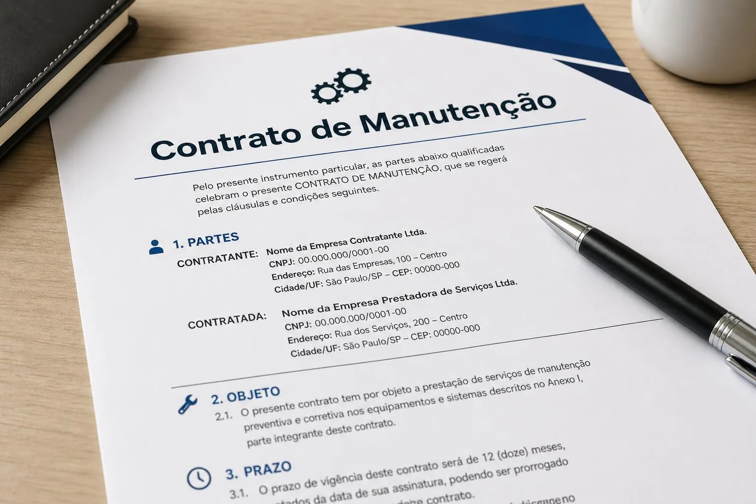 Contratos de manutenção